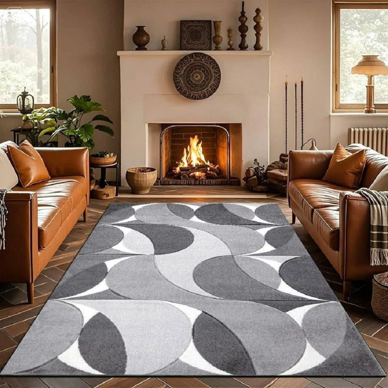 Geometric Indoor / Outdoor Area Rug, Rectangle 120 x 170 cm