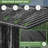 13 Ft. W X 4 Ft. D 2-in-1 Metal Storage Shed Pergola with Sloping Roof