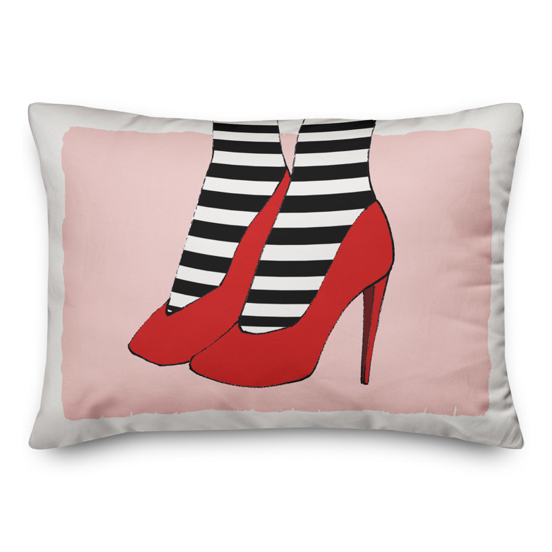 Striped Reversible Throw Pillow