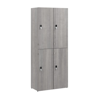 Bush Business Furniture assure deux casiers de rangement à 4 portes avec serrures à clavier
