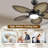 44/52" Palm Tropical 5 Blade Ceiling Fan-1344132728-1344132724