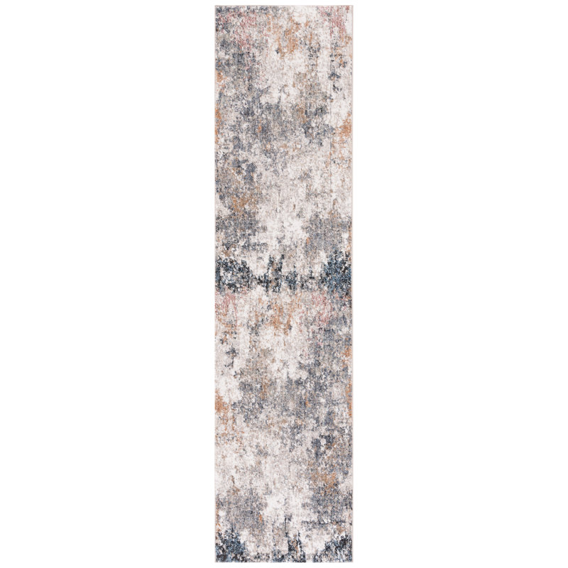 Idhika Performance Abstract Rug, Runner 2'2" x 9'