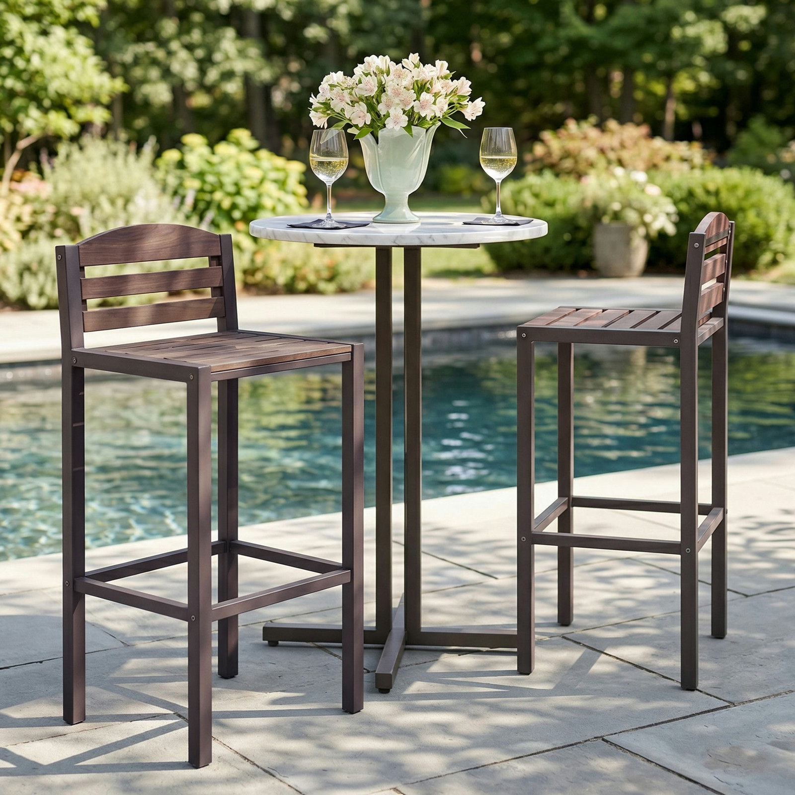 37.75'' Outdoor Bar Stool
