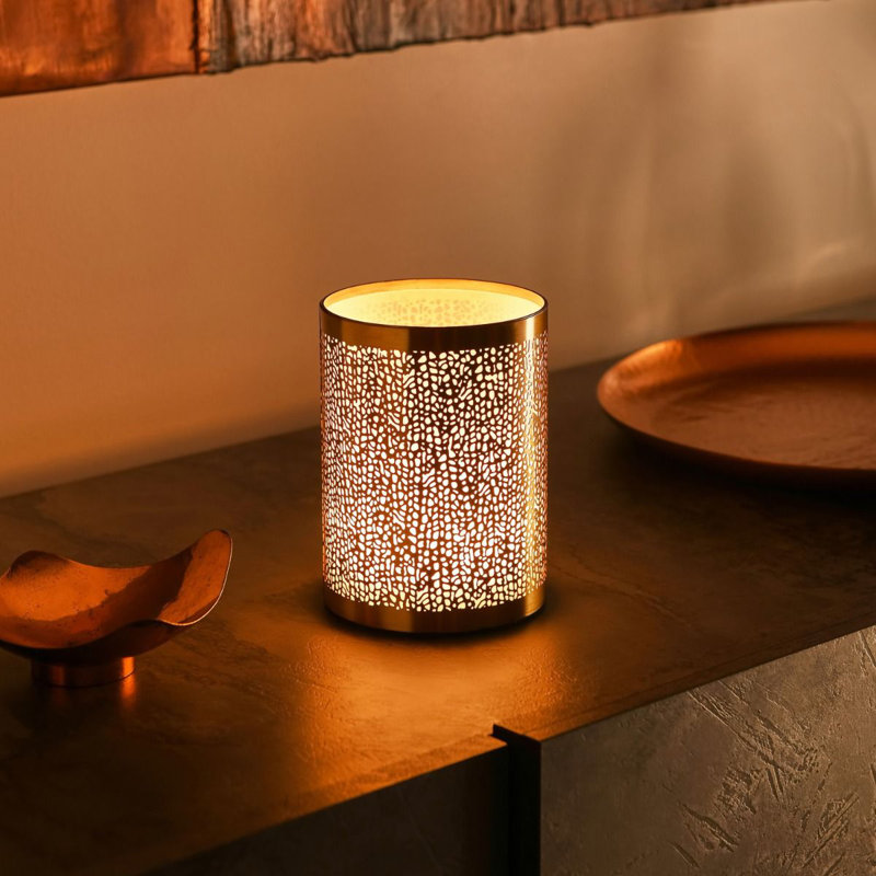Alazah Aluminium Table Lamp, Brass