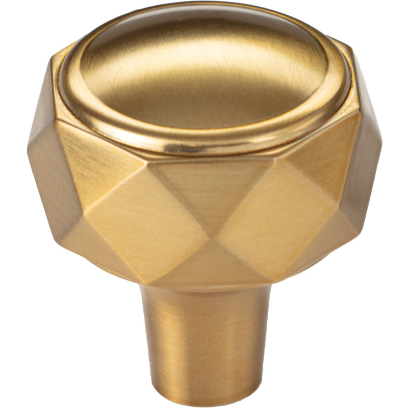 Kingsmill 1 1/4" Diameter Geometric Knob, Honey Bronze