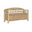 Banc de rangement en bois massif Naja