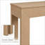 Simple, étroite, console en bois naturel, table d'appoint ultra-mince de 47,3 pouces pour l'entrée, table de rangement multifonctionnelle anti-collision pour les petits appartements