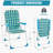 Patio Webbed Folding Chairs Nylon Fabric Portable Lawn Chairs-110697258