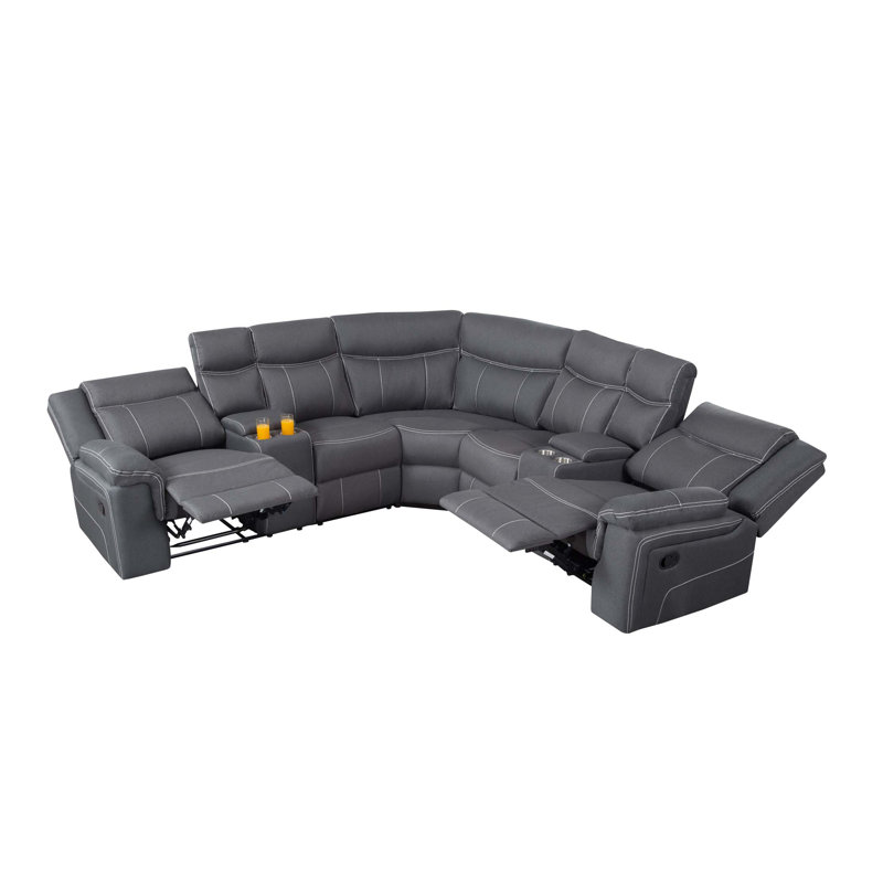 Canapé modulaire inclinable manuel 109,4 po