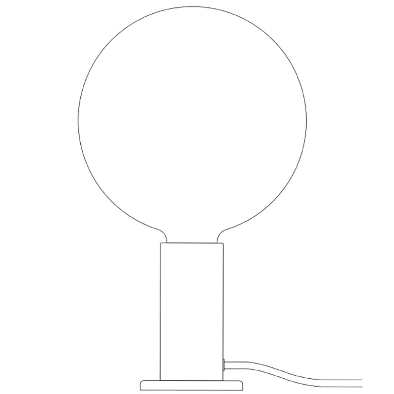 Knuckle Table Lamp, Oak