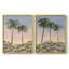 Impression encadrée Sunrise Palms I-Premium - prête à être accrochée - aucun clou requis - aucun clou requis-347019205-347019204