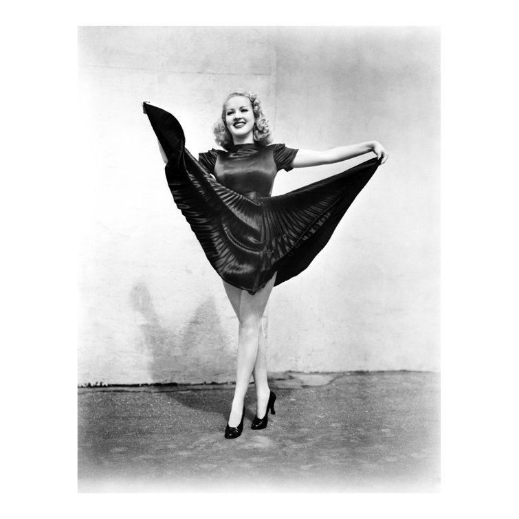 Globe Photos Entertainment Smiling Betty Grable Dancing - Unframed 