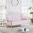 Queana Metal 60'' Reception Sofa-1999194064