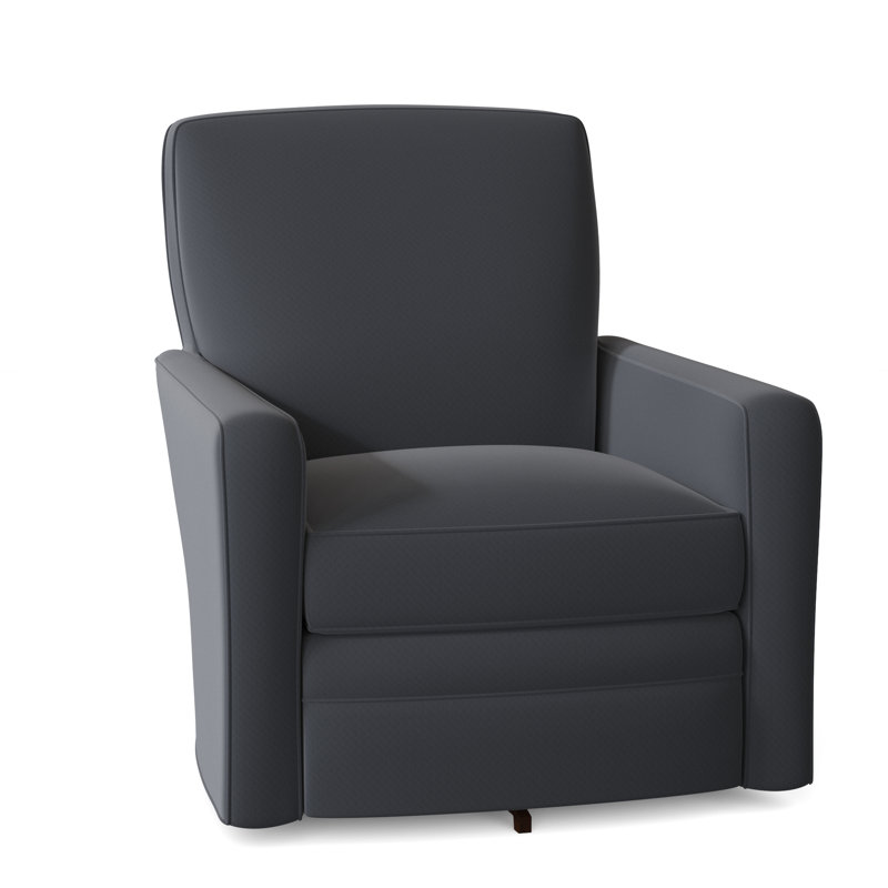 Idana Upholstered Swivel Armchair, Craftwood 23 Navy Performance Chenille, Yes
