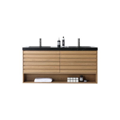 Maumelle 60" Cedar Double Bathroom Vanity