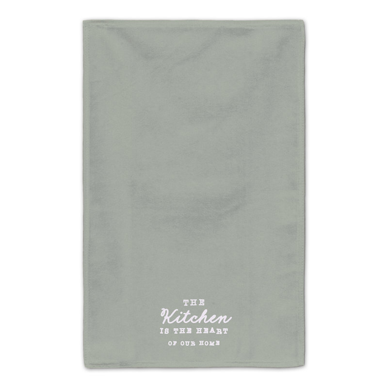 Cotton Floral Tea Towel Kitchen Towel, Green