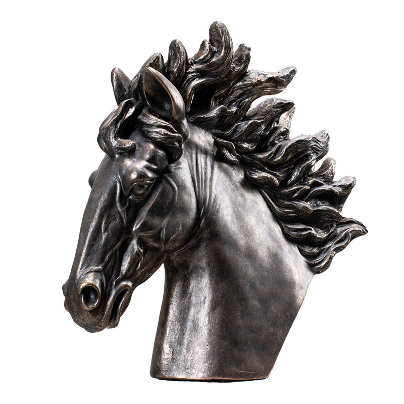 Classical Horse Head Bust Garden Statue