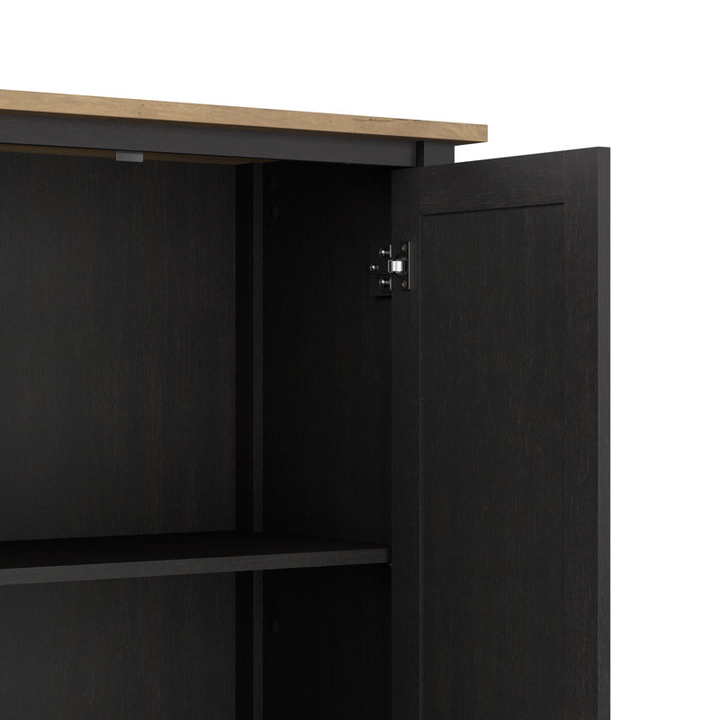 Rodrekus 32'' Wide 4 - Shelf Storage Cabinet, Grey