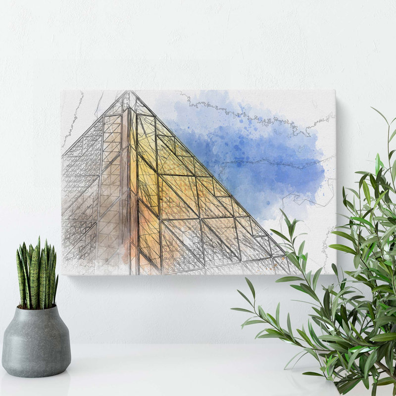 Architecture Sketch Vol.19 in Abstract - Wrapped Canvas, 60cm H x 91cm W x 3cm D