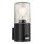 Black 21cm H Outdoor Armed Sconce
