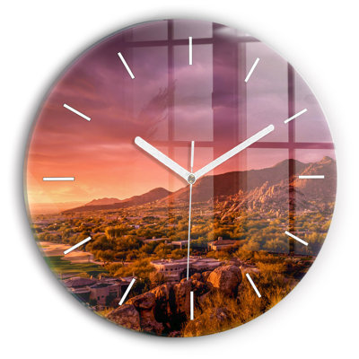 Glass Wall Clock