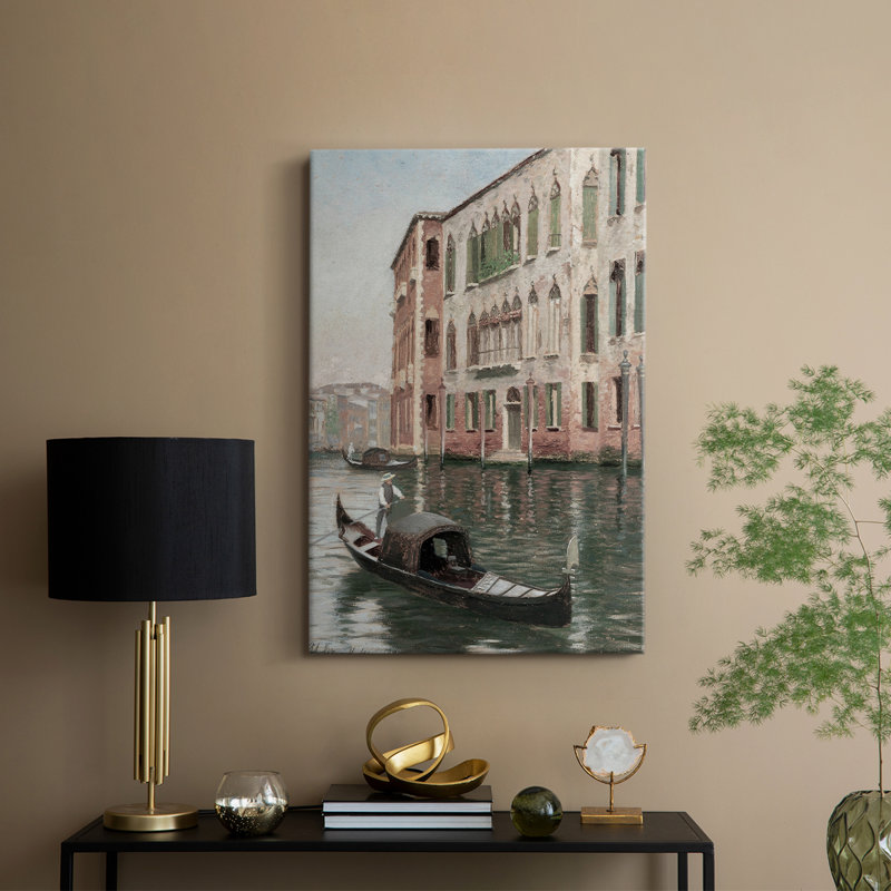 Paysage rétro CC - galerie Cavas, H 48 po x l 32 po