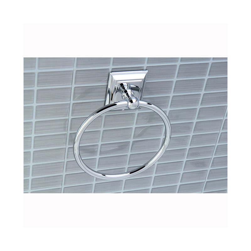 Kingston Brass Millennium Towel Ring, Polished Chrome