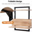 Tablettes flottantes de 23,6 pouces pour le mur, tablettes murales en bois à 3 niveaux avec supports pliables, rangement robuste pour la cuisine, le salon, la chambre à coucher et la salle de bain-380663955