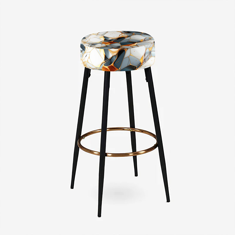 Ensemble de 2 tabourets de bar en marbre Urban Luxe
