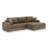 Right Sofa Seat,L Shape Modular Sectional Sofa, Compressed Sectional Sofa Modern Minimalist Style Corduroy Couch,Unfold Into A Bed, Bedroom, Comfy Compressed Sofa Couch Space-Efficient Design-1360071936