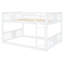 Lit double superposé au dessus blanc avec - Combinaison de bois massif et de durabilité pour plus de commodité-2129569363