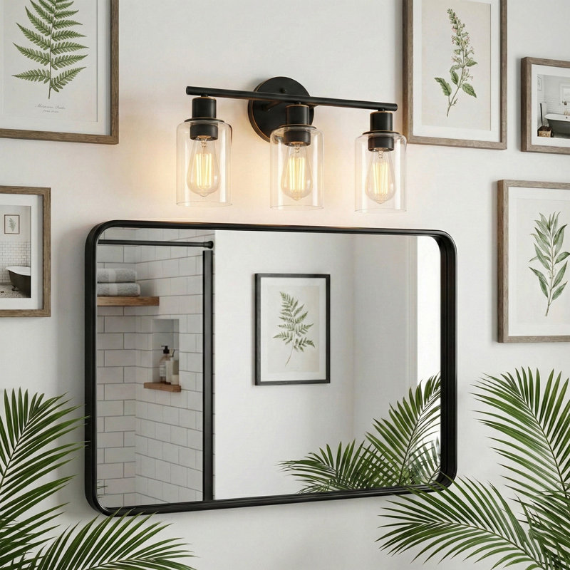 Berumen 3 - Light Vanity Light, Oil Rubbed Bronze