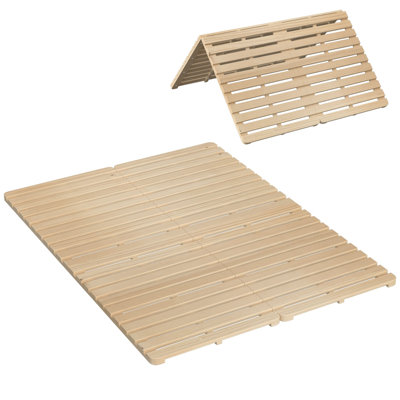 Japanese Style Tatami Platform Bed | Sturdy Solid Pine Wood Frame | Moisture Resistant & Warp-Free | Minimalist Low-Profile Design | Easy Assembly | Queen
