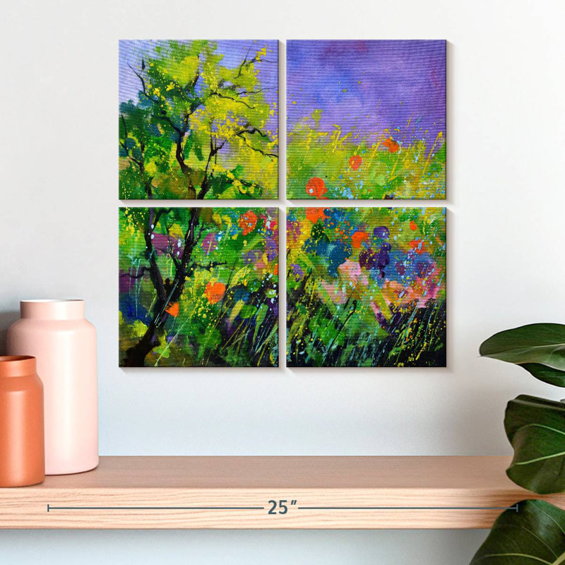 Summertime Painting, 38" H x 38" W