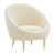 Imitation laine d'agneau ivoire (100 % polyester)