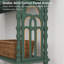 Console à 2 tiroirs Gothic Arch, table d'entrée vintage avec tablette de rangement ouverte-248489782