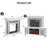 Tall Mirrored Silver Fireplace Tv Stand For 65 Inch Tvs And 46.06"*12.59" Mirror Fireplace Mantel Surround
