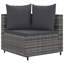 Ensemble de canapé de patio avec coussins 3 pièces Vidaxl-102443990-102443992