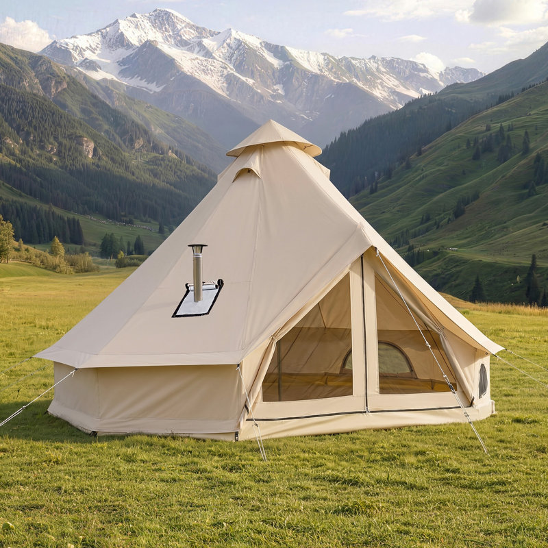 Tent, Light Beige, 220.1cm H x 299.9cm W x 299.9cm D