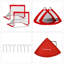 17 Stories Summerlee Steel Foldable Soccer with Carrying Case-1170037495