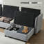 Canapé modulaire 6 places avec rangement caché, canapé convertible avec coussins moelleux-877638171