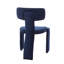 Chaises de salle à manger contemporaines rembourrées bleues avec dossier rembourré-228330944