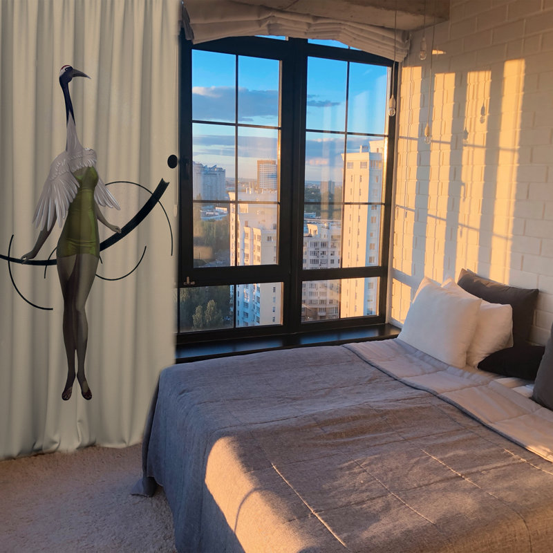 Blackout Curtain Panel Pair, 148 W x 200 D cm