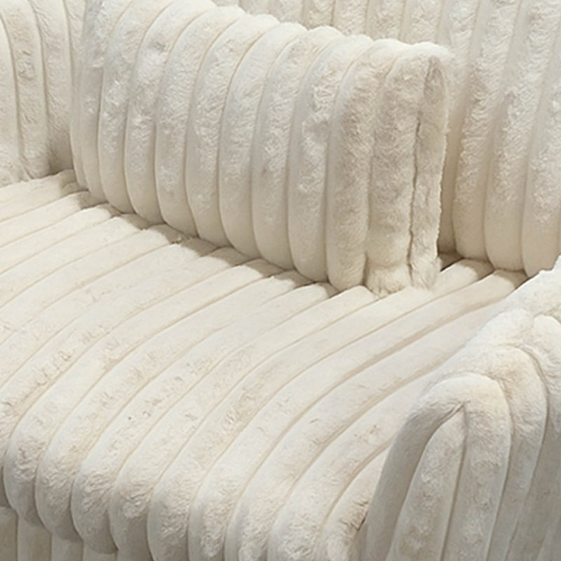 Fauteuil d'appoint pivotant de luxe beige avec bourre en duvet d'oie et base en métal