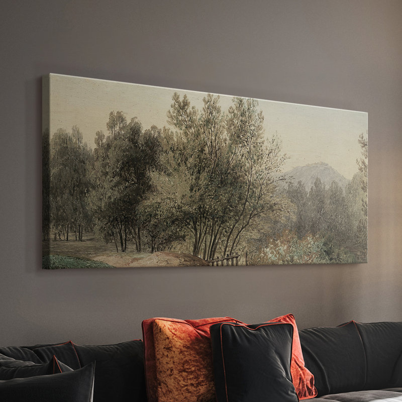 Série paysage - DLxxxix - Toile tendue avec châssis - Prêt à accrocher, H 20 po x l 40 po