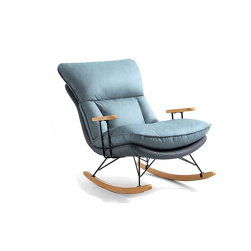 Chaise berçante moderne simple et supérieure, Bleu