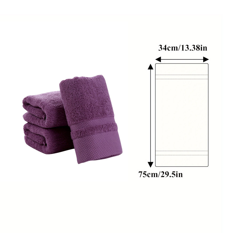 2PCS Absorbent & Fade Resistant Cotton Towel Set, Face Towel, Hand Towel, Fashionable Bathroom Decor, Ultra Soft Luxury Towels, Thick Plush Essentials, Absorbent Heavyweight, Guest Bath, Hotel, Spa, Home Bathroom, Shower Basics