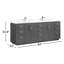 Meuble-lavabo double 84 po avec plateau en pierre et miroir Cloverfield-93496094-93496097