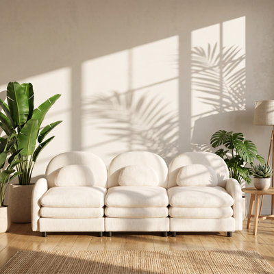 Upholstered 98.2 " Teddy Sofa