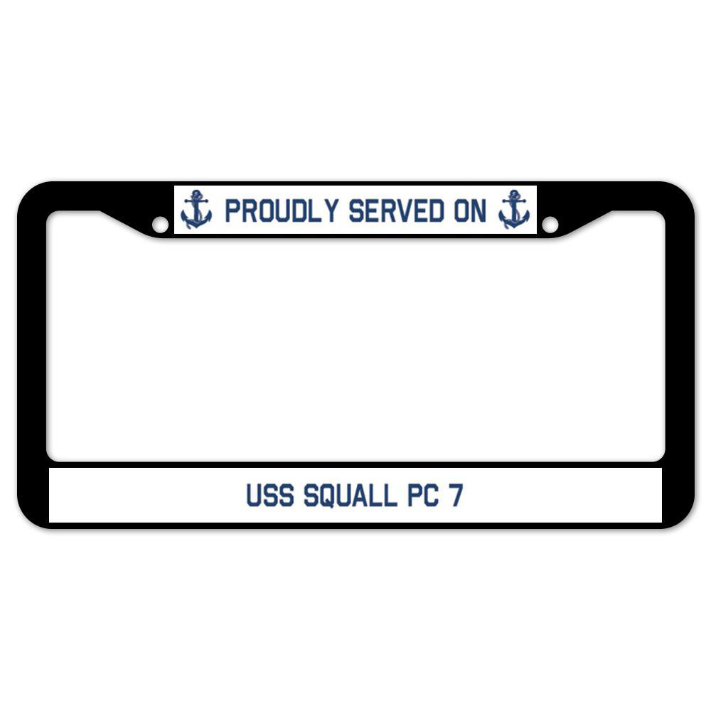 SignMission Proudly Served on USS SQUALL PC 7 Plate Frame | Wayfair